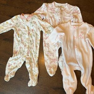 4 piece bundle baby girl pajamas